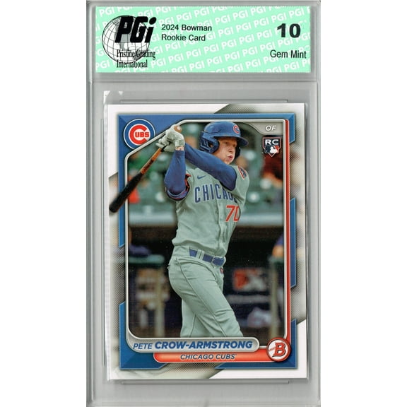 PGI 10 Pete Crow-Armstrong 2024 Bowman #85 Cubs Rookie Card