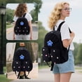 thumbnail image 6 of HuaAngel Water Resistant Backpack with Mulitiple Pockets for School Travel Outdoor College, Lightweight Daypack for Teens with Laptop Compartment, 6 of 7