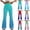 Blue, variant on Womens Flare Leggings Wide Leg High Waist Casual Solid Flare Yoga Pants with Tummy Control for Workout Sports Multicolor S