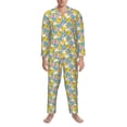 thumbnail image 3 of Balery Colorful Duck Pijama para Hombre de Dos Piezas con Manga Larga, Conjunto de Dormir y Descanso Suave con Bolsillos-XX-Large, 3 of 7