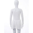 thumbnail image 4 of TiaoBug Girls Long Sleeve Ballet Leotard Dress Gymnastics Outfit Ballerina Dancewear White 3-4, 4 of 6