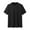 Black, variant on Lovskoo 2024 Short Sleeve Shirts for Men Round Neck Solid Color Thin Daily Casual Loose Shirt Black L