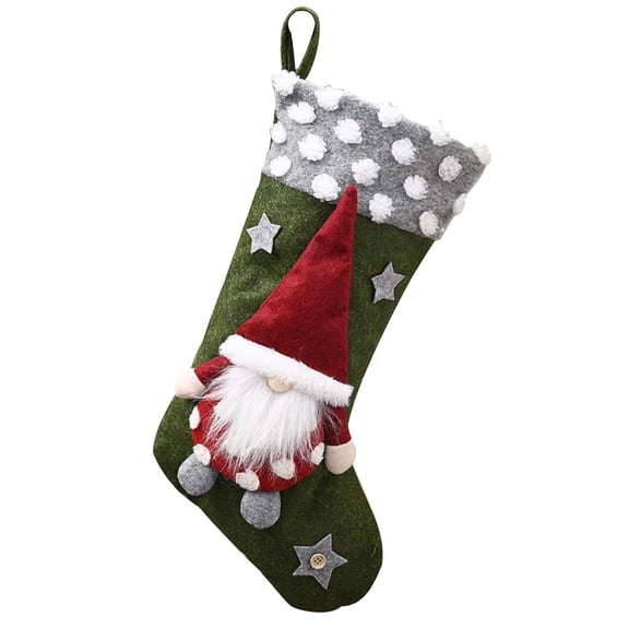 Vikakiooze 2022 Christmas Socks Gift Bag Christmas Decorations Children's Candy Christmas Socks