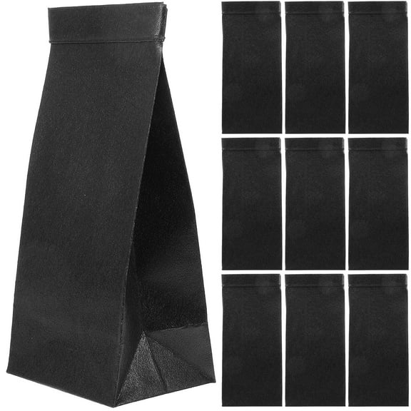 Homoyoyo Wide-Opening Vomit Bags Black Paper for Emergency and Travel 10Pcs