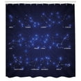 thumbnail image 3 of Ambesonne Constellation Shower Curtain, Astrology Stars, 69"Wx84"L, Pale Blue Indigo White, 3 of 3