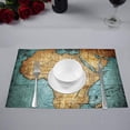 thumbnail image 2 of MKHERT Vintage Map Africa Placemats Table Mats for Dining Room Kitchen Table Decoration 12x18 inch,Set of 4, 2 of 4