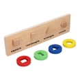 thumbnail image 3 of Shape Cognition Board, Early Educational Bright Colors Promote Intellectual Development Toddler Stacking Puzzle  For Home Toddler Stacking Puzzle, 3 of 8