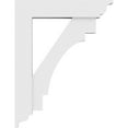 thumbnail image 3 of 3"W x 20"D x 26"H Standard Merced Architectural Grade PVC Bracket with Traditional Ends, 3 of 11