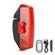 thumbnail image 1 of Piloto trasero de bicicleta Luz trasera de freno de bicicleta LED recargable por USB, luz con Sensor WEST BIKING Piloto trasero de bicicleta, 1 of 7