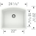 thumbnail image 2 of BLANCO DIAMOND Single Undermount - White, 2 of 2