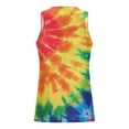 thumbnail image 5 of ZCFZJW Tie Dye Gradient Color Print Mens Vest Casual Sleeveless Round Neck Basic Workout Tank Tops Loose Fit Comfy Big and Tall Graphic Tees Shirt Multicolor#02 XL, 5 of 5