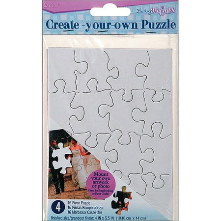 create your own puzzle 16pc 4 x 5 4pk walmart com