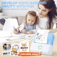 thumbnail image 5 of Thermal Mini Printer, Portable Inkless Sticker Maker, Bluetooth Printer for Phone, Wireless Label Printer with Tape, Free Cut Small Pocket Printer for Notes&Children DIY, Compatible with iOS&Android, 5 of 10