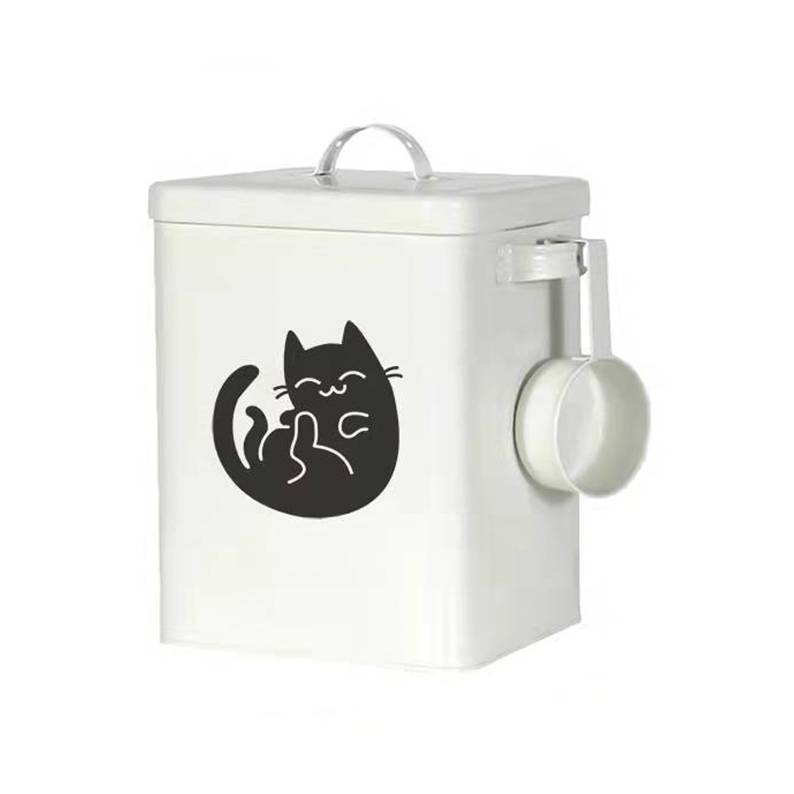 PawShelf Vacuum Dog & Cat Food Storage Container, White, Medium