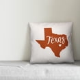 thumbnail image 4 of Creative Products Orange and White Texas Pride 16x16 Spun Poly Pillow, 4 of 4