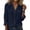 Navy Shirts for Women, variant on Pxxlle Button Down Shirts Women Business Casual Long Sleeve Shirt Solid Color Crewneck Office Work Tops with Pocket White XL