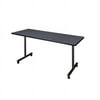 Regency Kobe 60 inch x 24 inch Mobile Training Table in Grey