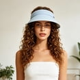 thumbnail image 5 of Zynoxe Sun Visor Hats for Women Outdoor Breathable Sun Protection Wide Brim Adjustable Strap Sprots Sun Hat for Baseball Hiking Golf, 5 of 6