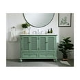 thumbnail image 3 of Single Bathroom Vanity 48 Inch, Vintage Mint Finish, Soft Close Drawers & Doors, Carrara Marble Top, 3 of 3