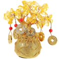 thumbnail image 1 of Money Tree Statue Desktop Money Tree Resin Citrine Money Tree Desktop Cabinet Decor, 1 of 3