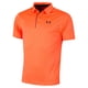 thumbnail image 1 of Polo de golf Under Armour Tech para hombre, talla X-Small, naranja/negro, 1 of 4