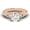 Rose, variant on Vintage 10K/14K/18K Solid White Gold Diamond Ring Round Certified Moissanite Engagement Ring Wedding Band Ring for Women
