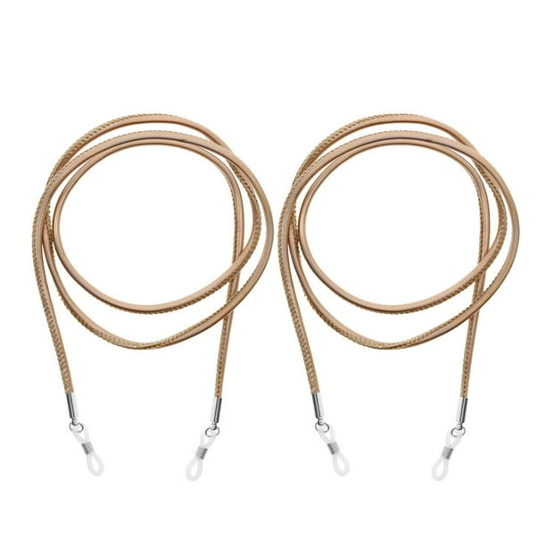 2pcs Cadena de Anteojos Cordón de Sol Cuerda de Cuerda Soporte de Retención - marrón Sunnimix Cordón de la cadena de anteojos