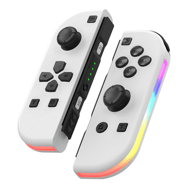 Switch Joypad for Nintendo Switch Controller, Coloful RGB Light Switch Game Controller, L/R Joypad Controller Supports Dual Vibration/Turbo Function