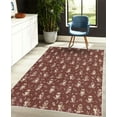 thumbnail image 4 of Owl Decorative Rug, Cartoon Style Illustration of Birds on the Branches Mysterious Woods Print, Quality Carpet for Bedroom Dorm and Living Room, 6 Sizes, Chestnut Brown, by Ambesonne, 4 of 4