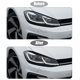 thumbnail image 3 of 1 Par ABS Coche Faro Párpados Decoración Estilo Pegatina Negro Unique Bargains, 3 of 7