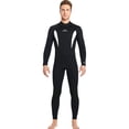 thumbnail image 1 of Soidarity Traje de buceo de 3 mm Neopreno Buena elasticidad Trajes de baño amigables con la piel Protector solar fuerte Camisa de traje de Deportes acuáticos Hombres Blanco M, 1 of 6