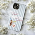 thumbnail image 5 of Trust God's Plan Inspirational Phone Case with Curious Monkey, Cute Cartoon Blue Striped iPhone Cover for iPhone 17 16 15 14 13 12 11 Plus Pro Max Mini, 5 of 6