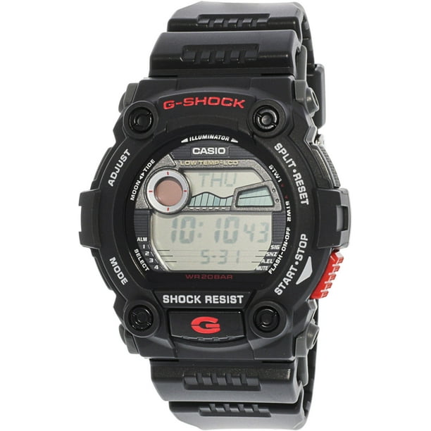 Casio GShock Mens GShock Rescue Stainless Watch Black Rubber