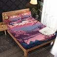 Japanese Cherry Blossom Sheets Queen Sheet Set Japan Mount Fuji Bed
