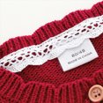 thumbnail image 4 of KPOPLK Fall Girls Knit Cardigan Sweaters Toddler Little Girls Long Sleeve Button up Cardigan Cover up Tops Red Size 18-24 Months, 4 of 7