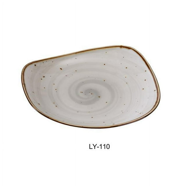 Yanco LY-110 Lyon Plaque de 10,5 Po, Glaçure Réactive - Lot de 12