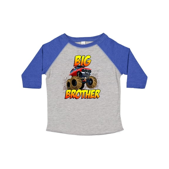 Inktastic Big Brother Monster Truck Boys Toddler T-Shirt