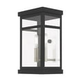 thumbnail image 5 of Livex Lighting Hopewell 2 Light Outdoor Wall Lantern in Black, 5 of 9