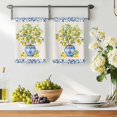 thumbnail image 3 of Summer Lemons Kitchen Towels Set of 3, Farmhouse Fruit Blue Geometric Beige Linen Absorbent Dish Towels for Kitchen, Microfiber Hand Towel, Quick Drying Tea Towel for Cleaning Decorative Dishcloths, 3 of 7