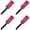 Red*4, variant on Wheel Brush Car Duster Tire Brushes For Cleaning Tires Long Handle Scrub Brush Car Carpet Brush Rim Brush Car Wheel Brush Soft Bristle Cleaning Brush 1 Pc
