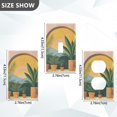 thumbnail image 7 of Yayeee Blank Wall Plate Cover 1-Gang 4.5"x2.7" Home Unused Decorative Outlet, Boho Plants, 7 of 7
