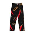 thumbnail image 4 of Sigee Hot Chili Print Men's Pajama Pants - Soft Lounge Sleep Bottoms with Elastic Waistband and Pockets-X-Large, 4 of 9