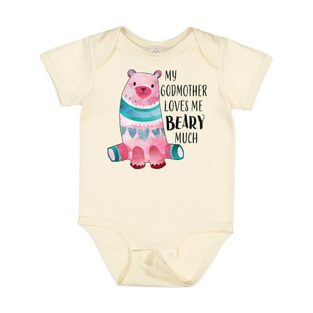 

Inktastic My Godmother Loves Me Beary Much with Cute Bear Gift Baby Boy or Baby Girl Bodysuit
