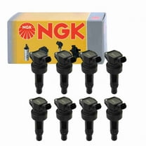 8 pc NGK 48943 Ignition Coils for 178-8509 2505-484819 27301-2B100 36-8221 673-8304 84153402 921-2129 E1152 GN10634 IC755 UF-652 UF652 Spark Plug Wire Boot