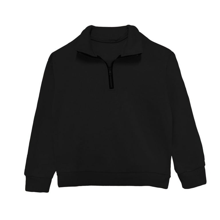 Sweat-shirt Kerrits Enfant, Gris Foncé, Manches Longues, 1/4 Zip, Taille XL