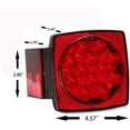 thumbnail image 4 of JUNWELLTrailer Lights 12V LED Light Kit IP68 Waterproof Submersible Rear Tail Light for Car  Boat RV  Marine  Camper  Trucks  Tractors, 4 of 9