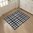 thumbnail image 3 of ODIKA 3'x5' Washable Accent Rug Under Checkered Farmhouse Vintage Tartan Border Doormat Plaid Flowing Dynamic for Bedside, Nursery Room, Pet Friendly & Non-Shedding, 3 of 7