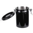 thumbnail image 3 of Stainless Steel Sealed Canister Coffee Bean Flour Sugar Container Holder Can Storage Bottles JarsBlack 1.8L, 3 of 10