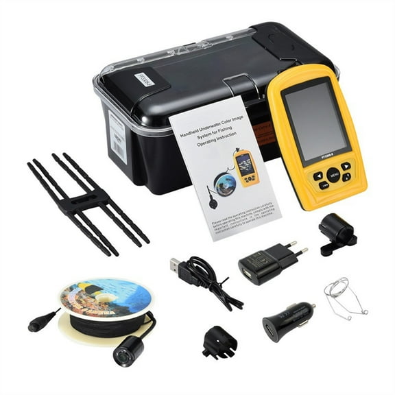 Underwater Fishing Finder Match With 3308-8 System CMD Sensor 3.5 Inch TFT RGB Waterproof Monitor Fish Sea 20M ,Fishing Observation Device