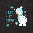 thumbnail image 4 of Inktastic Let It Snow Snowman Women's Plus Size T-Shirt, 4 of 5